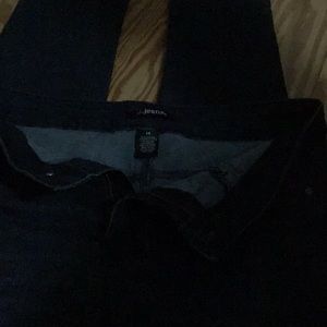 Dark blue jeans....smoke free home